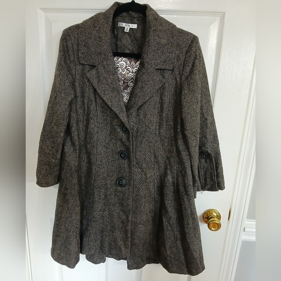 CABI Wool Blend pea coat Heritage Old Money Calssic Size 8 - Picture 1 of 9